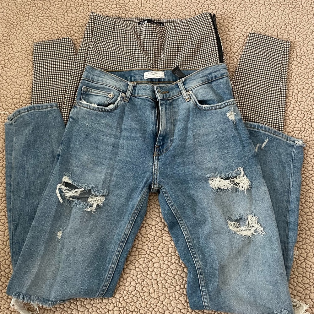 Zara Multi Jean & Pant High Rise Legging